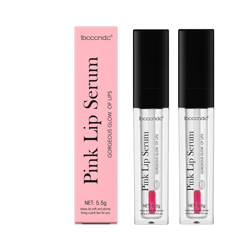 Natural GlowNatural Pink Serum Lips Pink Fresh Remove Dark Lips Gel Lightening Essence Cream Balm Repair Fine Line Brighten Lip Exfoliator