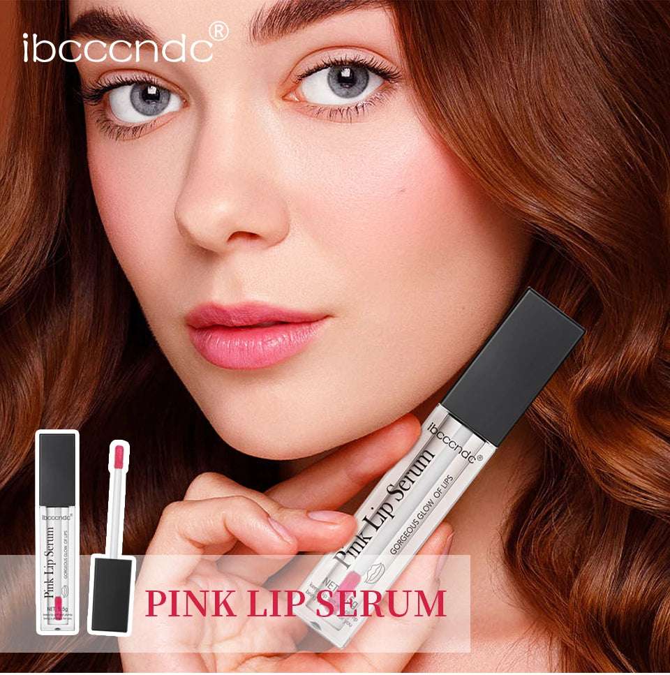 Natural GlowNatural Pink Serum Lips Pink Fresh Remove Dark Lips Gel Lightening Essence Cream Balm Repair Fine Line Brighten Lip Exfoliator
