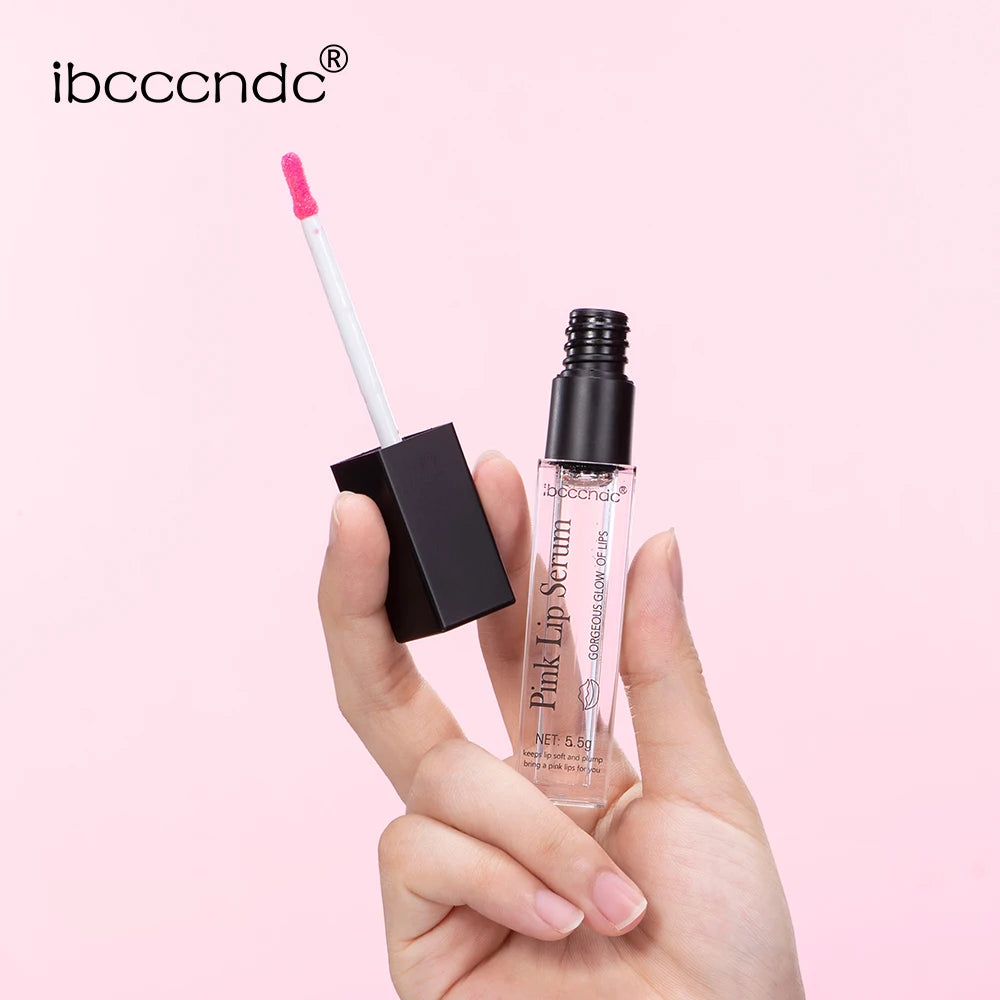 Natural GlowNatural Pink Serum Lips Pink Fresh Remove Dark Lips Gel Lightening Essence Cream Balm Repair Fine Line Brighten Lip Exfoliator