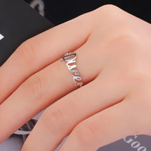 Bague double prénom personnalisée pour couple – Bijoux personnalisés en acier inoxydable