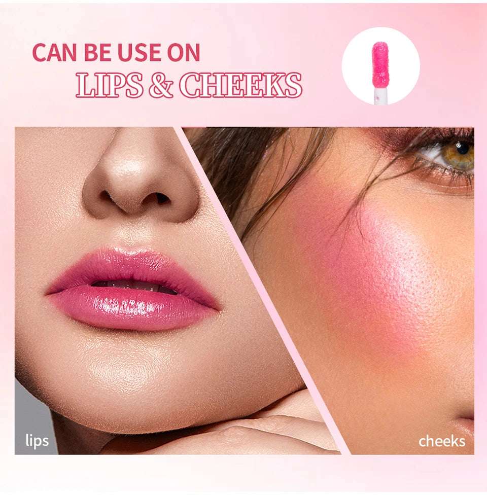 Natural GlowNatural Pink Serum Lips Pink Fresh Remove Dark Lips Gel Lightening Essence Cream Balm Repair Fine Line Brighten Lip Exfoliator